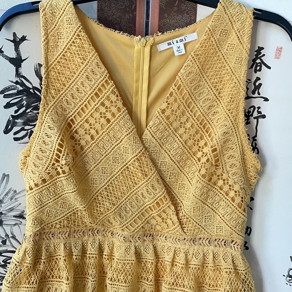 ☀️Yellow tiered crochet dress☀️ - Picture 2 of 5
